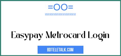 www.easypaymetrocard.com login